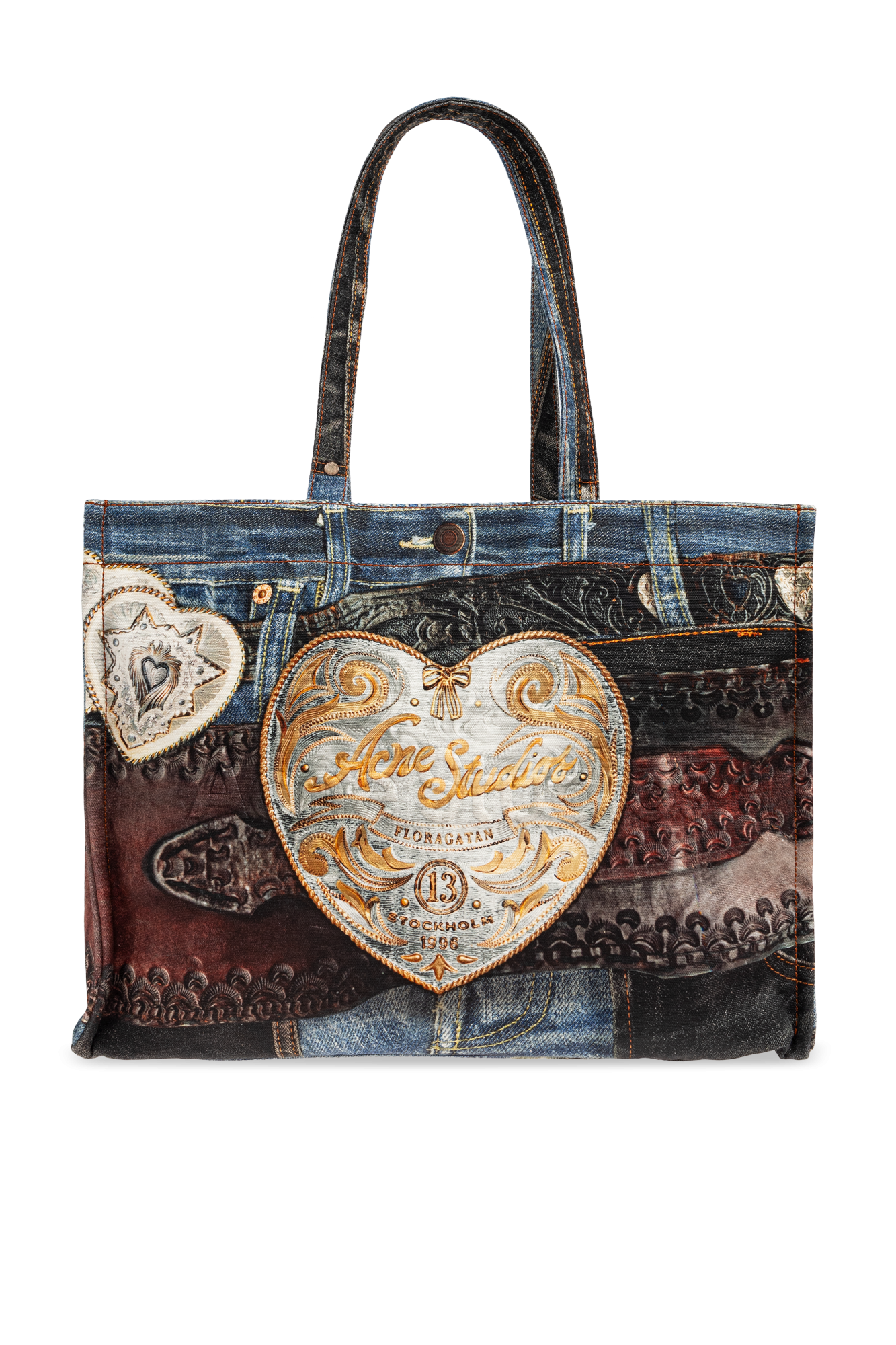 Acne Studios パイソン柄トートバッグ 中古・古着通販】Acne studios (アクネ ストゥディオス